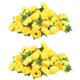 thumbnail image 1 of Cabezas de Flores Rosas Artificiales de Seda de Tela Amarilla para Decoración Paquete de 100 Piezas, 1 of 5