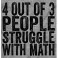 thumbnail image 2 of 4 out of 3 Struggle Math Nerd Humor Unisex Fleece Graphic Zip Up Hoodie Brisco Brands 3X, 2 of 5