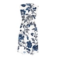 thumbnail image 3 of Rciityk Womens Summer Dresses Casual Sleeveless A-line Swing Midi Dress Beach Vacation Party Boho Sundress with Pockets, Black S, 3 of 6