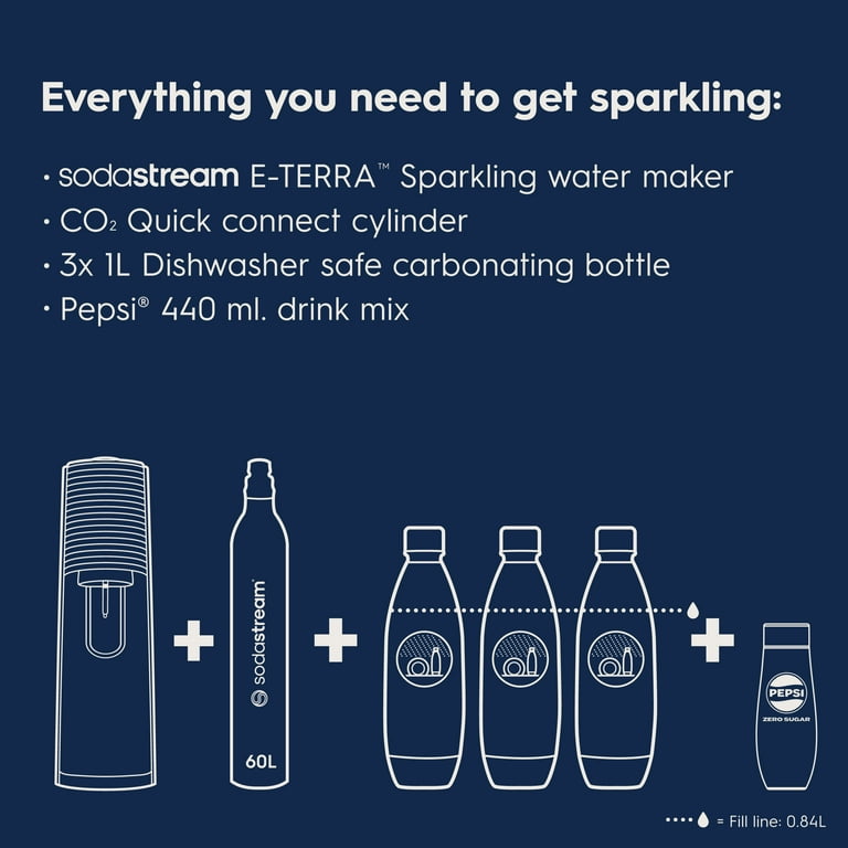 SodaStream E-Terra (White) Sparkling Water Maker Bundle SodaStream E-Terra (White) Sparkling Water Maker Bundle