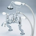 thumbnail image 1 of Water Creation F6-0004-01-PL Robinet de Baignoire à Montage Central Réglable Classique - Chrome&44; Argent, 1 of 1