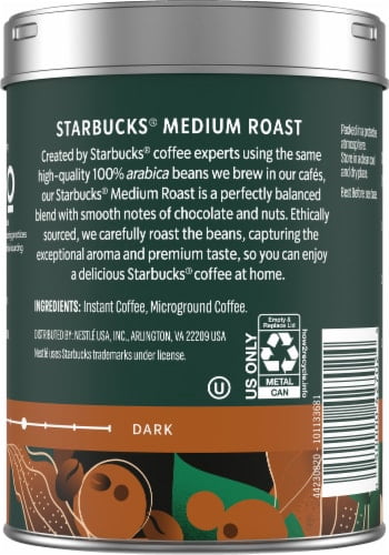 Starbucks Medium Roast Instant Coffee, 3.17oz, 2X, Multi-serve