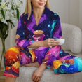 thumbnail image 6 of Vsdgher Colorful Potion Bottles Magic Pajamas Set Long Sleeve Sleepwear Womens Button Down Nightwear Pj Sets-Small, 6 of 7