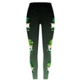 thumbnail image 5 of COMVALUE Leggings for Women Shamrock Yoga Pants St Patricks Day Irish Green Workout Legging High Waisted Tummy Control Clover Tights (Grey,XL), 5 of 7