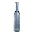 thumbnail image 6 of DecMode 30" Handmade Tall Spanish Bottle Neck Blue Recycled Glass Vase, 6 of 12