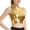 01 Gold, variant on Women's Shiny Metallic Patent Leather Top Sleeveless Slim Fit Party Blouse For Nightclub Clubwear Evening Events