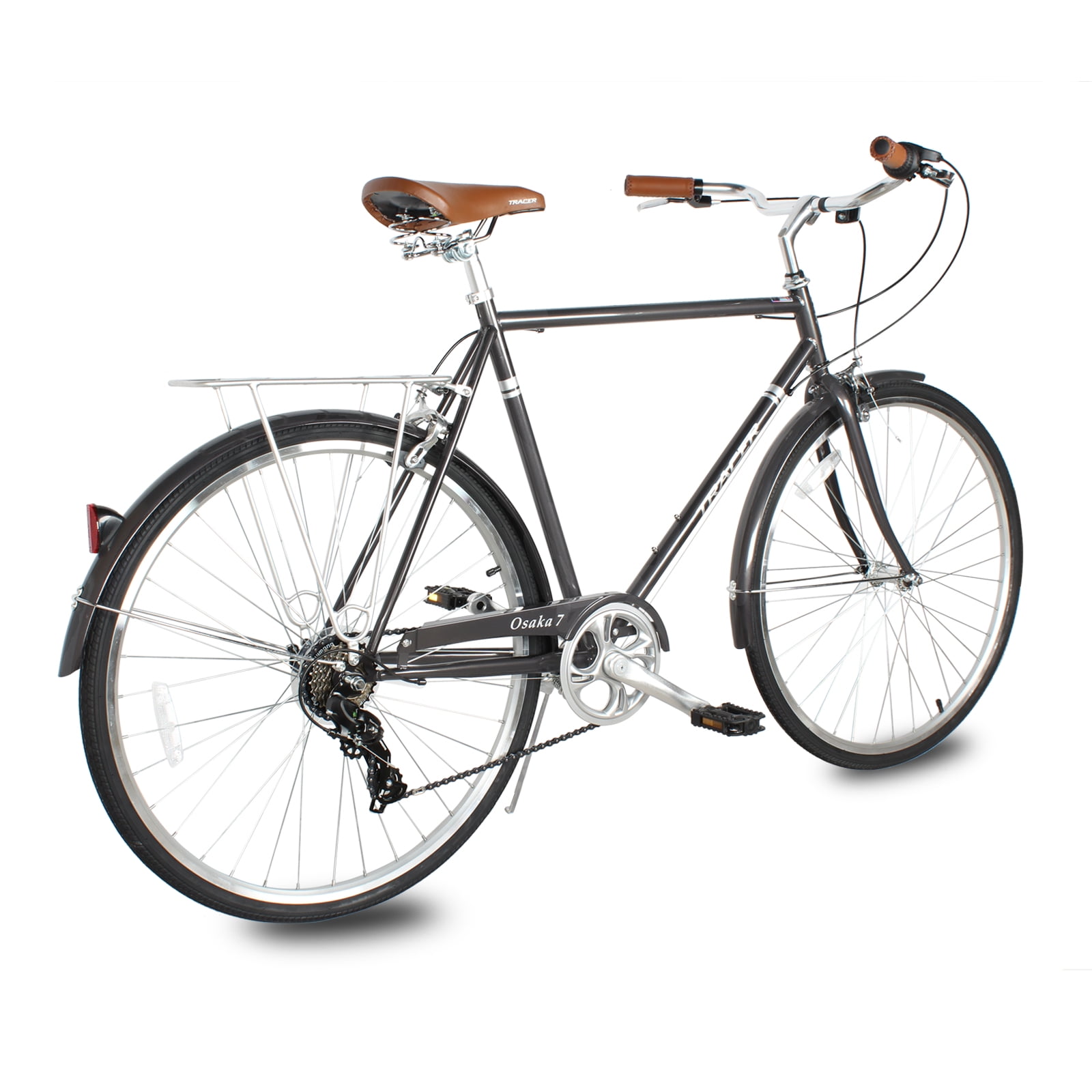 Heather Brown フレーム付き Tracer Osaka Hybrid City Bike for Women, Steel Frame