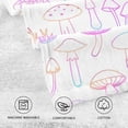thumbnail image 4 of SKYSONIC Hand Towels Neon Line Mushroom Patterned 2 PCS, Cotton Bath Towel for Drying Face Hands Body ,Absorbent Lightweight Towels for Bathroom Ktichen Travel Gym, 16"x28", 4 of 7