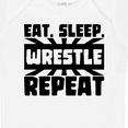 thumbnail image 4 of Inktastic Eat, Sleep, Wrestle, Repeat Boys or Girls Baby Bodysuit, 4 of 5