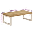 thumbnail image 4 of vidaXL Coffee Table 100x50x35 cm Solid Mango Wood and Steel, 4 of 5