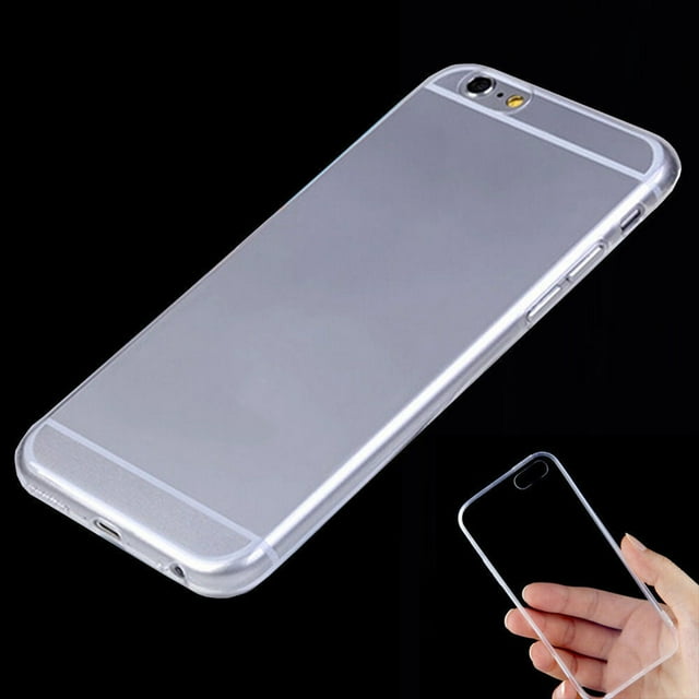 Essen Transparent Clear Soft Silicone Case Skin Cover for iPhone SE 5 5S 6 6S 7 Plus