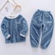 thumbnail image 1 of Pijamas de terciopelo para niños, ropa de dormir de lana para otoño e invierno, para el hogar, de 3 a 8 años, 2022, 1 of 4