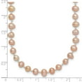 thumbnail image 2 of 14k Yellow Gold Pearl clasp 4 4.5mm Pink Freshwater Onion Freshwater Cultured Pearl Necklace 16 Inch - Pendant Necklace, 2 of 2