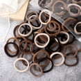 thumbnail image 5 of 50pcs/Set Women Girls Basic Hair Bands 1.57inch Simple Solid Colors Elastic Headband Hair Ropes Ties Hair Accessories Ponytail Holder, 5 of 5