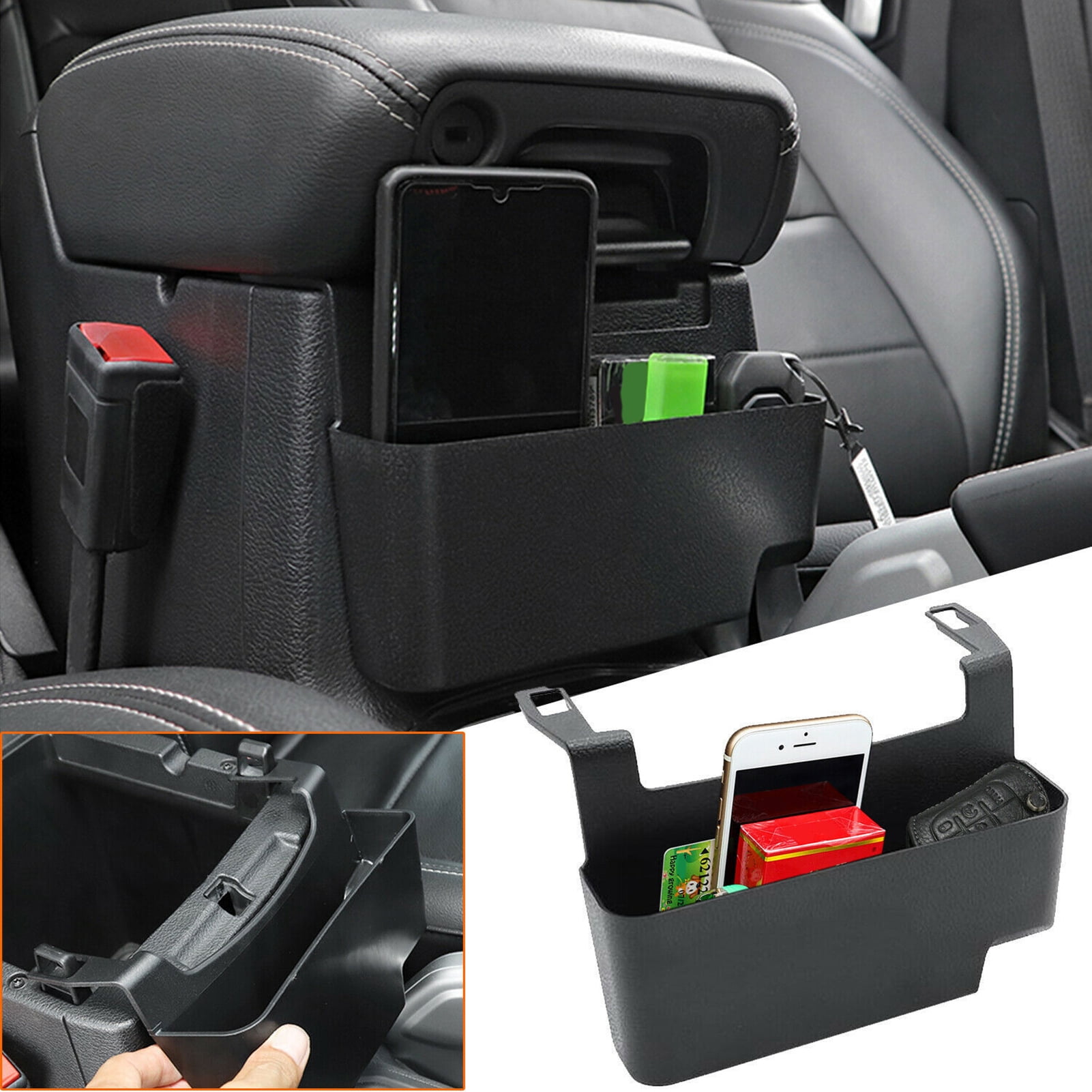 Rear Cup Holder Cap Rear Seat Floor Console Storage Organizer Rear Seat Mounted Drink Holders for Jeep Wrangler JL 2018-2021 
