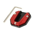 thumbnail image 5 of jiaping Motorcycle Kickstand Pad Extender Replacement Parts Anti Skid Coaster Side Stand Red, 5 of 7