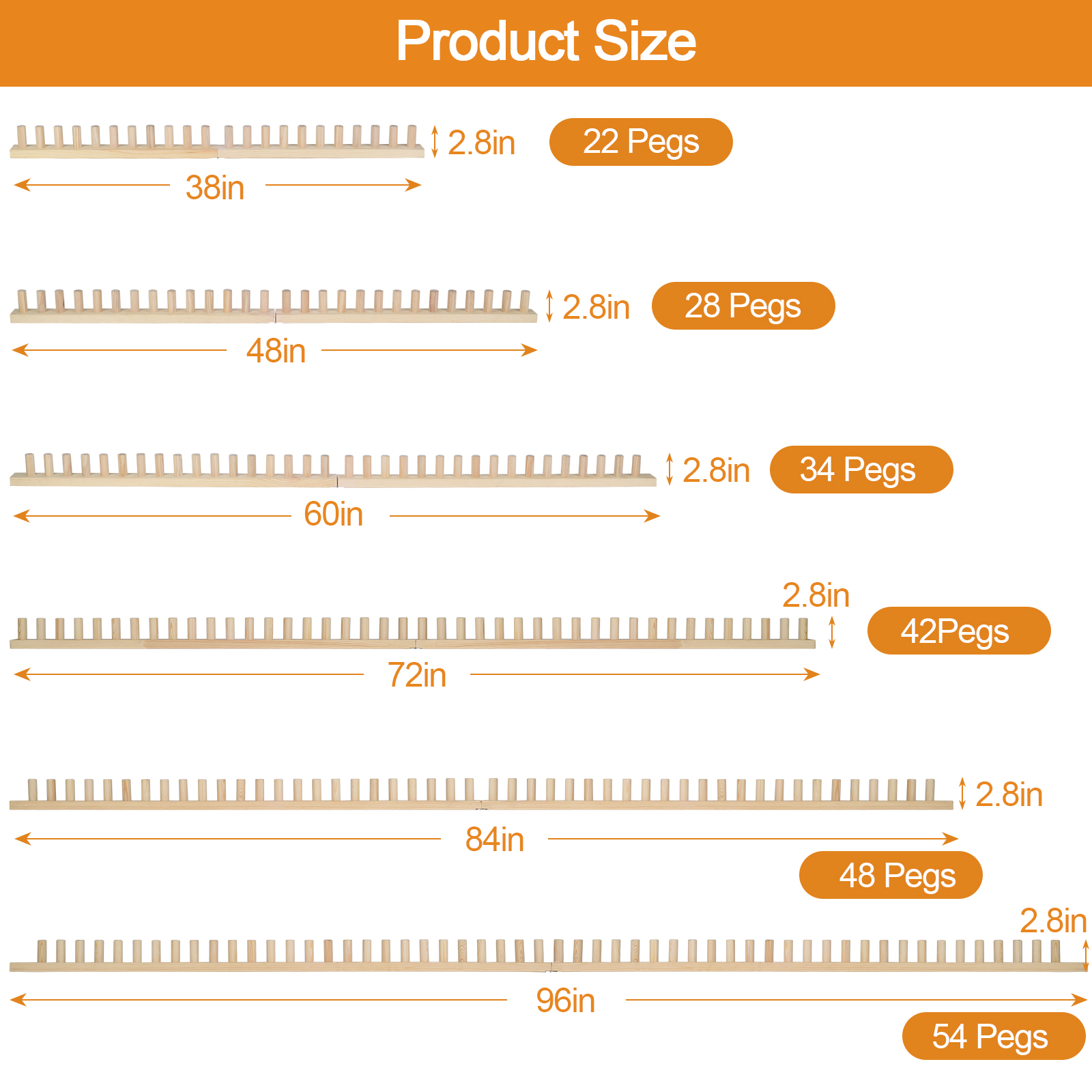 84“ Chunky Blankets Loom Knitting Looms Long Installation Free and Adjustable Foldable Portable Extra Loom Large 38,48,60, 72,84,96 Inch