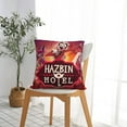 thumbnail image 7 of Throw Pillow Covers 12"x12" Inch, Hazbin Hotel Decorative Pillow Case for Sofa Couch Chair Bedroom Modern Decor, 7 of 7