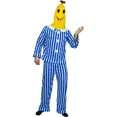 thumbnail image 2 of Conjunto de disfraces de Bananas en pijamas para Hombre, traje de Cosplay divertido, serie de TV, disfraces de Halloween, Carnaval, disfraces de fiesta, espectáculo de escenario, 2 of 4