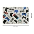 thumbnail image 3 of Gaming Bath Mat Boys Gamepad Area Rug Game Joysticks Bedroom Rug Nostalgic Gaming PC Door Mat 16"X24", 3 of 8