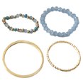 thumbnail image 1 of Bangcool Bead Rings Simple Stacking 4PCS Fashion Bohemian Rings Knuckle Rings for Ladies, 1 of 10