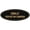 Black Gold, variant on Signs ByLITA Oval Smile You're on Camera Sign - Laser-Engraved Lettering | Durable ABS Plastic | Vibrant Colors | Powerful Foam Tape (Brushed Silver) - Medium