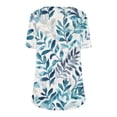 thumbnail image 4 of Pantalones Cortos para las Mujeres Sexy No Posicionamiento Impresa Camiseta, Manga Corta Cuello Redondo Top Casual, 4 of 5
