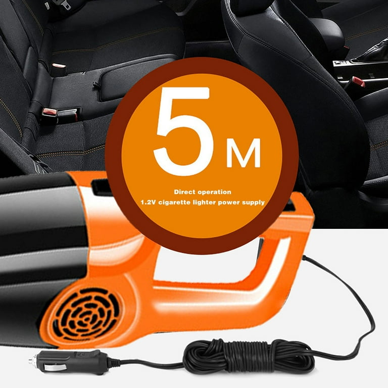 car vacuum cleaner plugs into cigarette lighter Wet Dry Vacuum Cleaner, 120W High Power Car Vacuum, Strong Suction 3000Pa,  Mini Portable with Accessories, Plug-in Cigarette Lighter Power, for Car