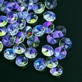 thumbnail image 5 of EOEMY 100Pc Ab Aurora Octagonal Bead Feng Shui Faceted Prism Chandelier Pendant Hanger, 5 of 6