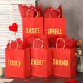 thumbnail image 4 of Set de bolsas de regalo Kolldenn 5 Senses Red Kraft de 21 x 11 x 27 cm, 4 of 7