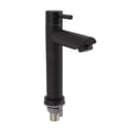 thumbnail image 5 of Bathroom Sink Faucet Stainless Steel Modern Single Handle Single Hole Cold Water Faucet Vanity Sink Tap for Home Hotel Black Straight, 5 of 5