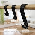 thumbnail image 3 of FASTENER TREE Carbon Steel S-Hooks, Black, 3.5"x4", 3 of 5