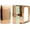 Rose Gold Loops, variant on Set of 2 Metal-Plated 120s Compact Cigarette Case & Personal Mirror (Silver Victorian Scroll)