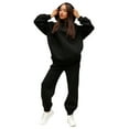 thumbnail image 3 of Frontwalk Sweatsuit 2pcs Set for Women Casual Tracksuit Playsuit Long Sleeve Sweatshirt and Sweatpants 2 Piece Solid Outfit Sweat Suit, 3 of 5