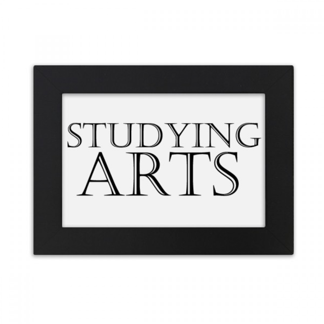 Short Phrase Studying Arts Desktop Photo Frame Ornaments Picture Art Painting