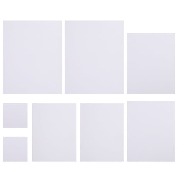 8 lienzos blancos para pintar al óleo, prácticos para estudiantes (blancos)