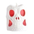thumbnail image 2 of Konghyp Halloween Decorative Lights Plastic Imitation Candle Skull Ornament Lamp LED Electronic Night Light, Party Decoration, Soft Light Effect, Reusable Christmas Decor, Ghost Festival Ornament, 2 of 7