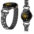 thumbnail image 4 of KOMI Bling Bands Compatible with Google Pixel Watch 3 41mm/Pixel watch 2/Pixel Watch Band for Women Men, Dressy Jewelry Metal Wristband Strap Diamond Rhinestone for Google Pixel watch 3 41mm Black, 4 of 7