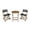 Teak/Brown, variant on GDF Studio Brooke Outdoor Acacia Wood and Wicker 3 Piece Folding Bistro Set, Teak and Brown
