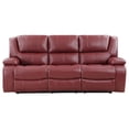 thumbnail image 4 of Camila 3-piece Upholstered Reclining Sofa Set Red, 4 of 20