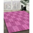 thumbnail image 3 of Ahgly Company Machine Washable Indoor Rectangle Transitional Deep Pink Area Rugs, 7' x 9', 3 of 7