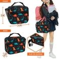 thumbnail image 3 of OPUX Insulated Lunch Bag Kids, Lunch Box for School Boy Girl, Leakproof Small Reusable Compact Soft Mini Cooler Bag, Toddler Small Lunch Boxes Kit Pail with Front Side Pockets (Dinosaur), 3 of 7