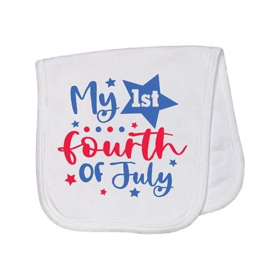 Inktastic My 1st 4th of July with Stars Baby Burp Cloth