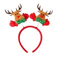 thumbnail image 5 of Cheapark Christmas Santa Headband - Soft Fabric Double Hair Clasp Hoop for Holiday Party Decor & Wear, 5 of 6
