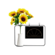 thumbnail image 1 of Virgo Constellation signo zodiaco Tarjeta de bendición de jarrón de girasol artificial, 1 of 3