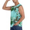 thumbnail image 3 of Picia Tropical Pineapple mens Cotton Tank Undershirts , Moisture-wicking Ribbed Tanks, Lightweight Cotton Tank Undershirts-X-Large, 3 of 8