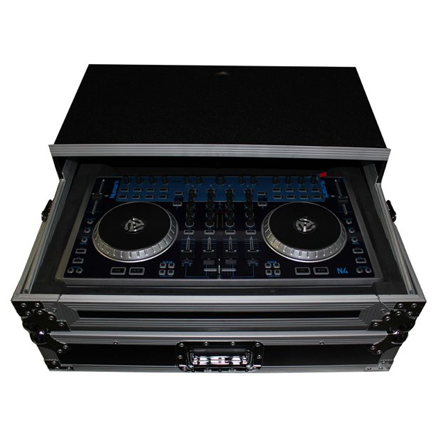 Pro X Fits Numark N4 Digital Controller Flight Case With Laptop Shelf