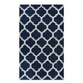 thumbnail image 3 of Modern Carpet with Geometric Shape Design, Moroccan Trellis Pattern Area Rug (5' x 7', Navy), 3 of 3