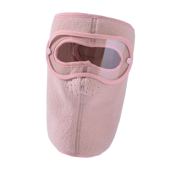 Fzaqwen Winter Face Mask Detachable Goggles Balaclava Anti Fog Men Women Winter Mask for Pink