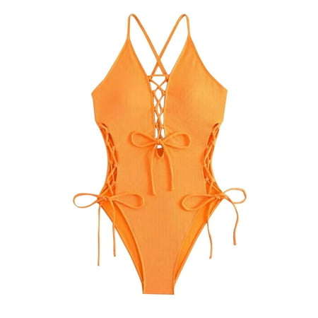 POROPL Women One Piece Swimsuits Fashion Bikini Halter Top Swim Size S-XL